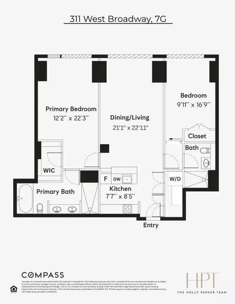 311 W Broadway #7G, New York, NY 10013