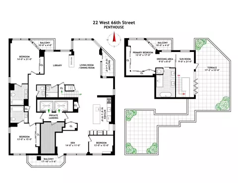 22 W 66th St #PH, New York, NY 10023