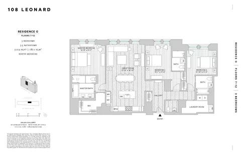 108 Leonard St #12G, New York, NY 10013