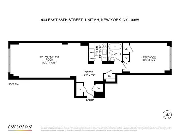 404 E 66th St #5H, New York, NY 10065