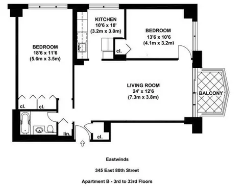 345 E 80th St #6-B, New York, NY 10075