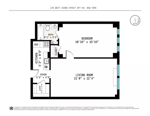 235 W 102nd St #9H, New York, NY 10025