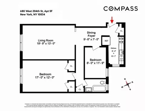 680 W 204th St #5F, New York, NY 10034