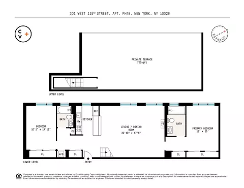 301 W 115th St #PH4B, New York, NY 10026