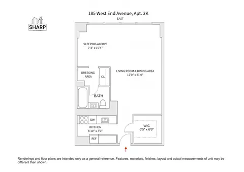185 W End Ave #3K, New York, NY 10023
