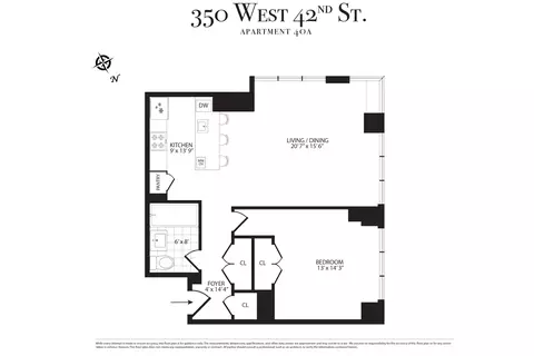 350 W 42nd St #40A, New York, NY 10036