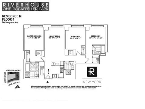 2 River Ter #4M, New York, NY 10282
