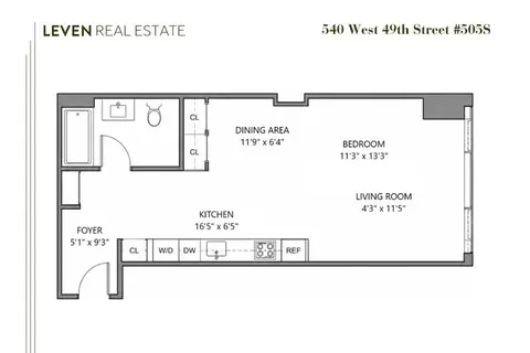 540 W 49th St #505S, New York, NY 10019