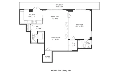 59 W 12th St #14D, New York, NY 10011