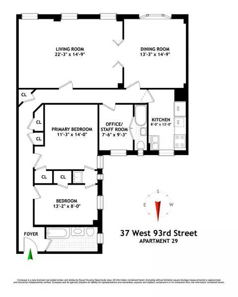 37 W 93rd St #29, New York, NY 10025