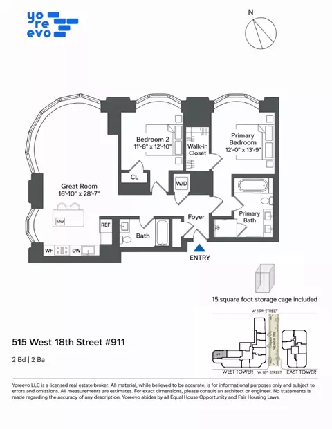 515 W 18th St #911, New York, NY 10011