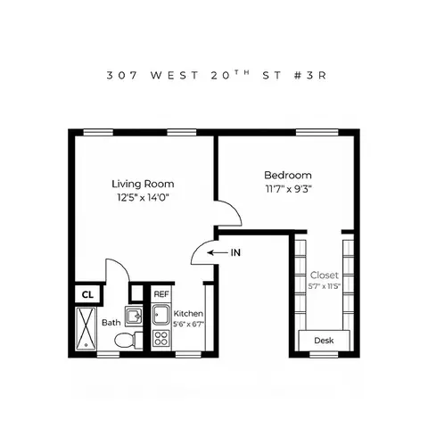 307 W 20th St #3-R, New York, NY 10011