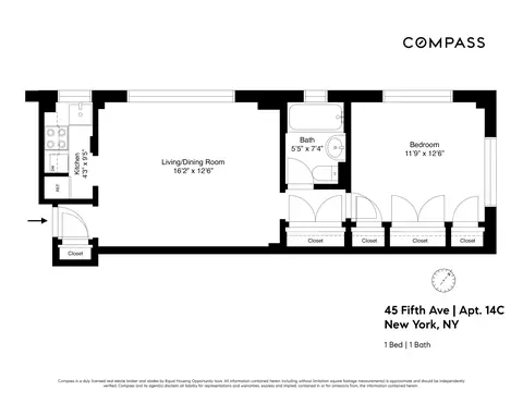 45 5th Ave #14C, New York, NY 10003