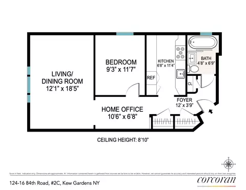 124-16 84th Rd #2C, Kew Gardens, NY 11415