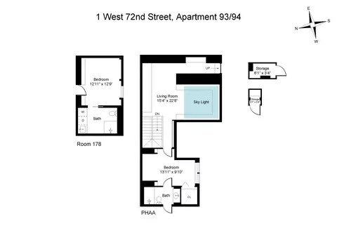 1 W 72nd St #93/94, New York, NY 10023