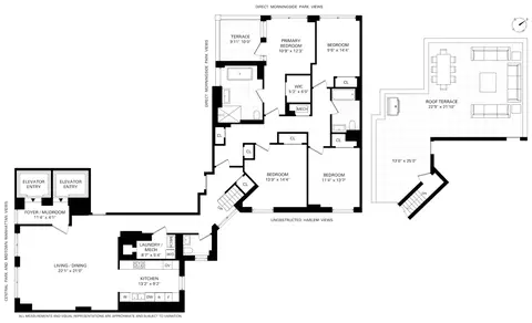 371 W 123rd St #PHA, New York, NY 10027