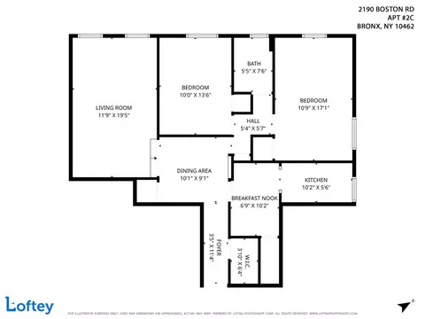 2190 Boston Rd #2C, New York City, NY 10462