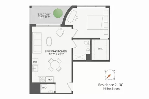 44 Box St #2C, Brooklyn, NY 11222