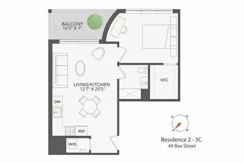 44 Box St #2C, Brooklyn, NY 11222