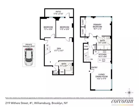 219 Withers St #1B, Brooklyn, NY 11211