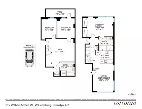 219 Withers St #1B, Brooklyn, NY 11211