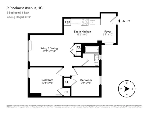 9 Pinehurst Ave #1-C, New York, NY 10033