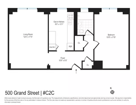 500 Grand St #C2C, New York, NY 10002