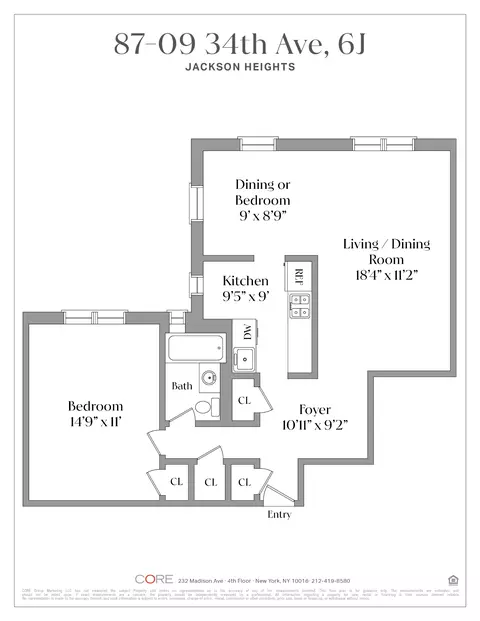 87-09 34th Ave #6J, New York City, NY 11372
