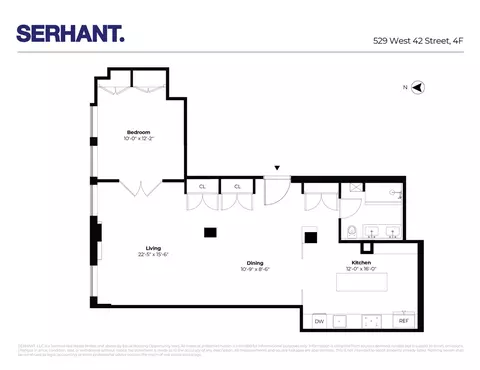 529 W 42nd St #4F, New York, NY 10036