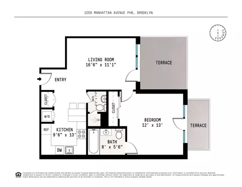 1059 Manhattan Ave #PHB, Brooklyn, NY 11222