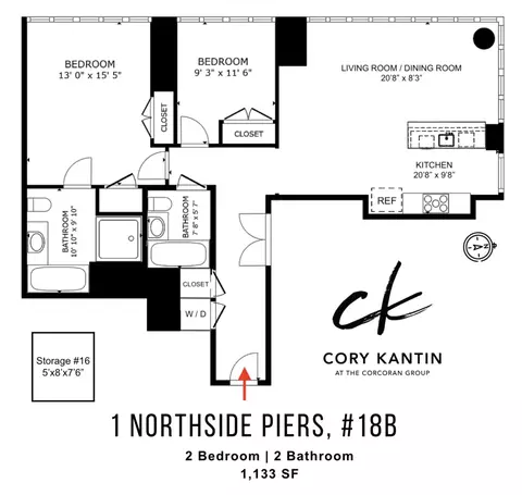 1 Northside Piers #18B, Brooklyn, NY 11249