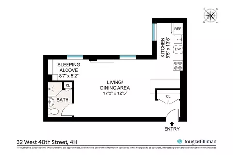 32 W 40th St #4H, New York, NY 10018