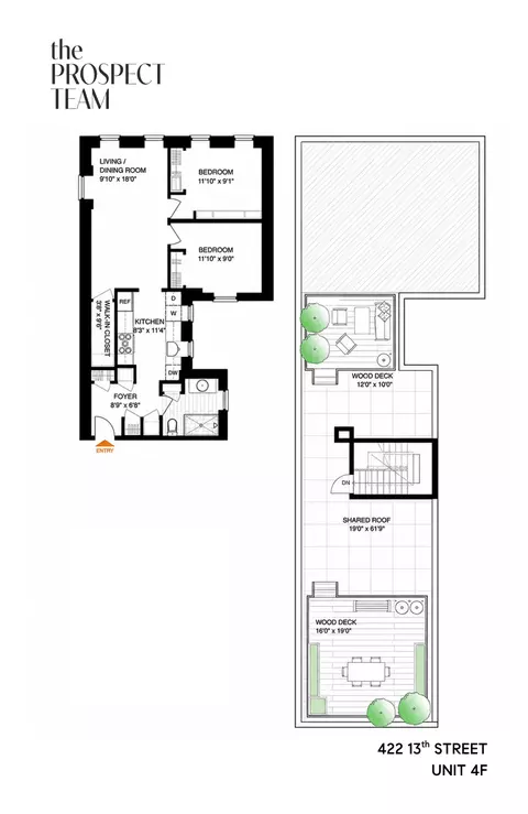 422 13th St #4F, Brooklyn, NY 11215