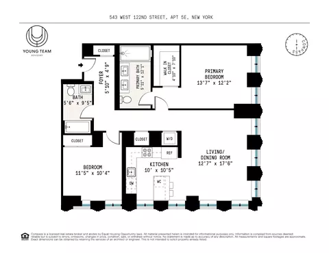 543 W 122nd St #5E, New York, NY 10027