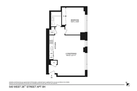 540 W 28th St #8H, New York, NY 10001