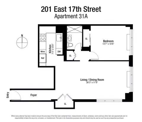 201 E 17th St #31A, New York, NY 10003