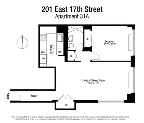 201 E 17th St #31A, New York, NY 10003