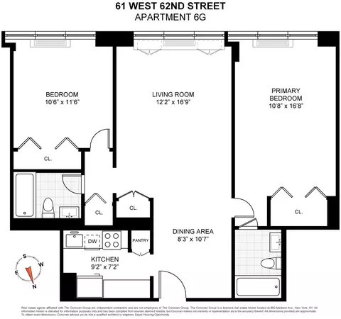 61 W 62nd St #6G, New York, NY 10023
