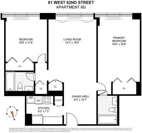 61 W 62nd St #6G, New York, NY 10023
