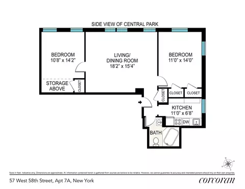 57 W 58th St #7A, New York, NY 10019