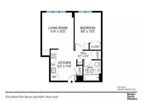 516 W 47th St #N2H, New York, NY 10036