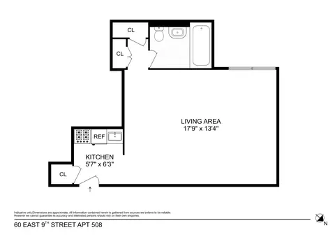 60 E 9th St #508, New York, NY 10003