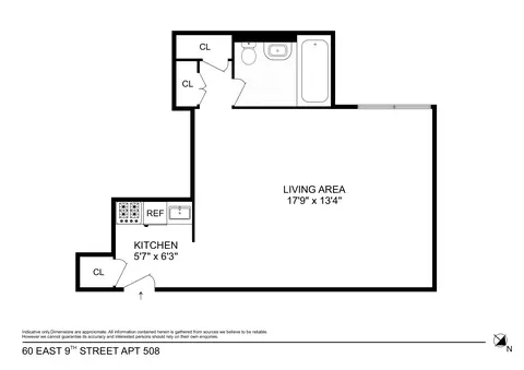 60 E 9th St #508, New York, NY 10003
