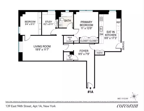 139 E 94th St #1A, New York, NY 10128
