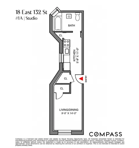 18 E 132nd St #1A, New York, NY 10037