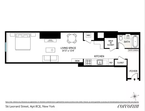56 Leonard St #8CE, New York, NY 10013