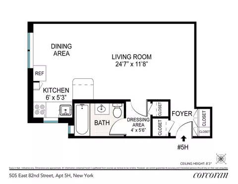 505 E 82nd St #5H, New York, NY 10028