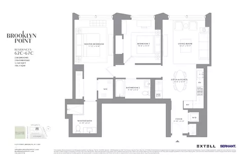 1 City Pt #66C, Brooklyn, NY 11201