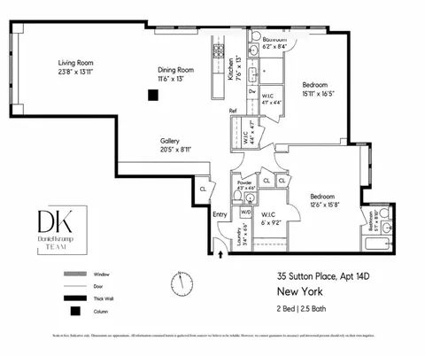 35 Sutton Pl #14D, New York, NY 10022