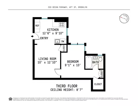 300 Ocean Pkwy #3P, Brooklyn, NY 11218